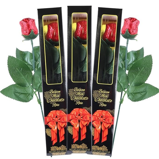 Belgian Milk Chocolate Rose-Half Nuts-Half Nuts