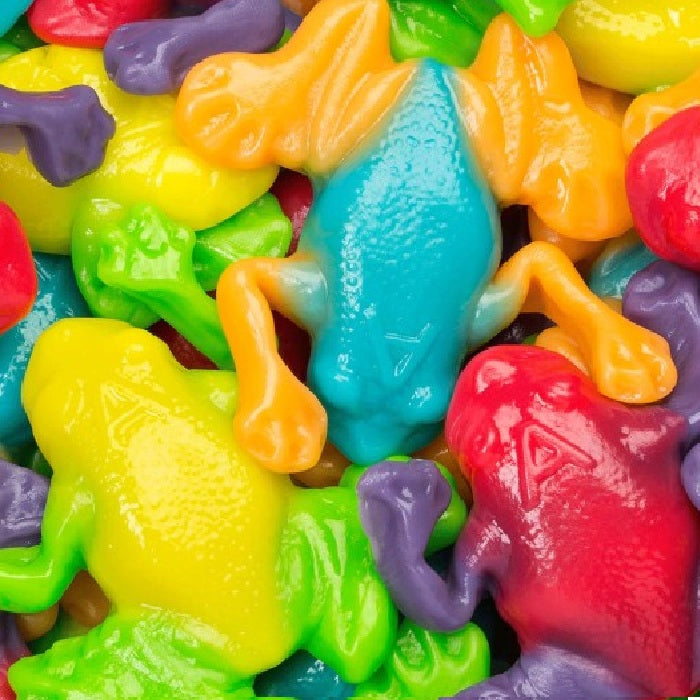 Gummi Rainforest Frogs-Candy & Chocolate-Half Nuts-Half Nuts