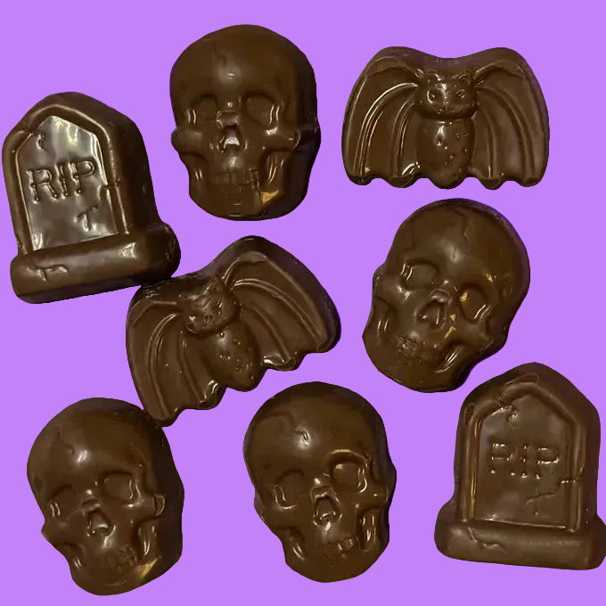 Milk Chocolate Peanut Butter Spooky Minuettes-Gertrude Hawk-Half Nuts