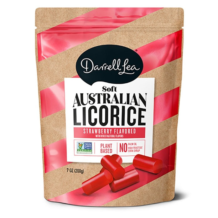 Darrell Lea® Strawberry Licorice-Half Nuts-Half Nuts