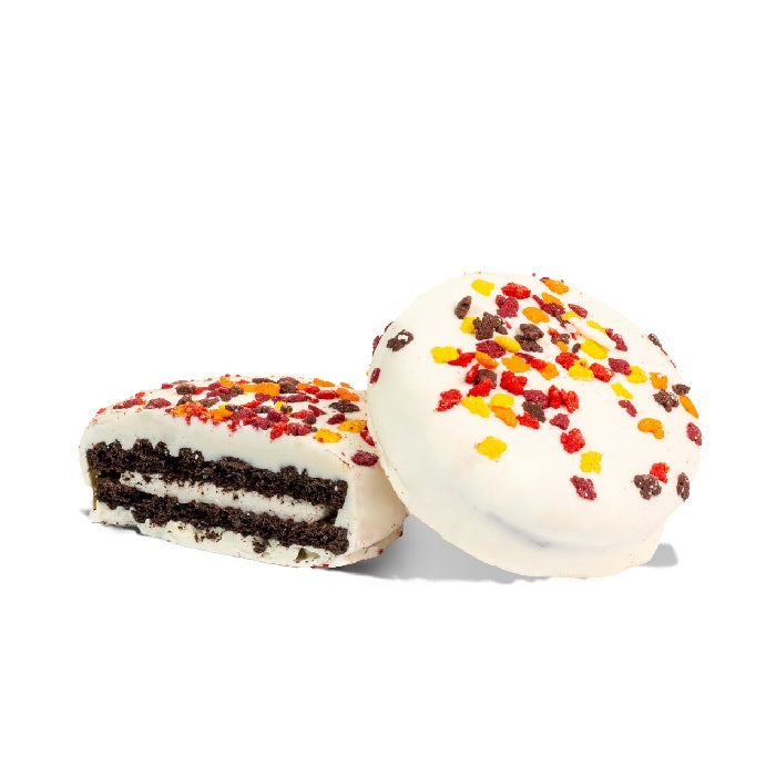 Fall Yogurt Double Stuffed Oreo® Cream Filled Cookie-Half Nuts-Half Nuts