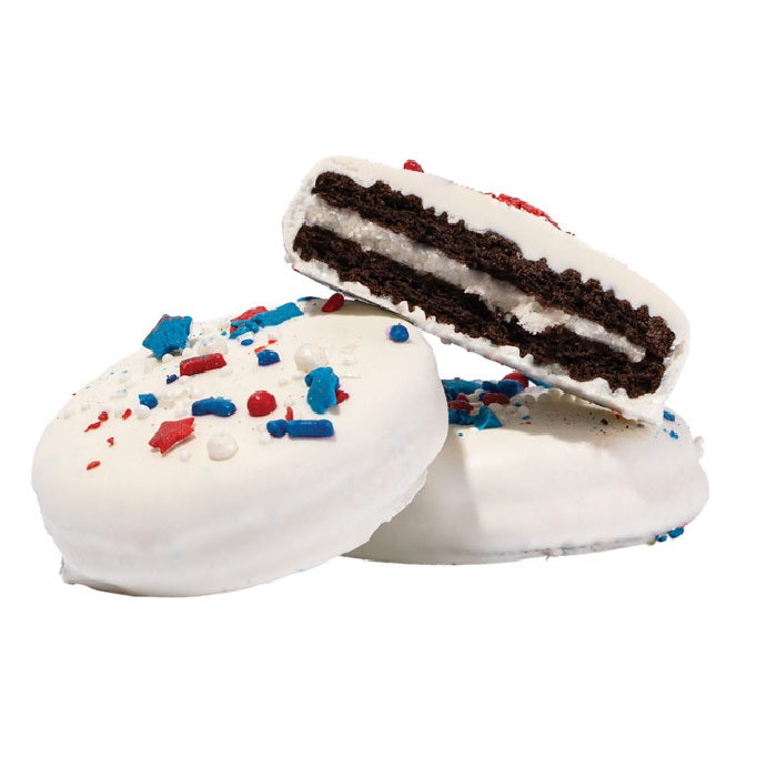 Firecracker Yogurt Double Stuffed Oreo® Cream filled Cookie 4 pk.-Half Nuts-Half Nuts