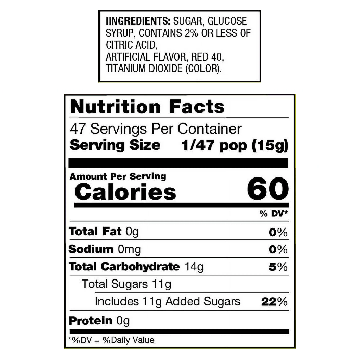 Giant Ring Pop-Half Nuts-Half Nuts