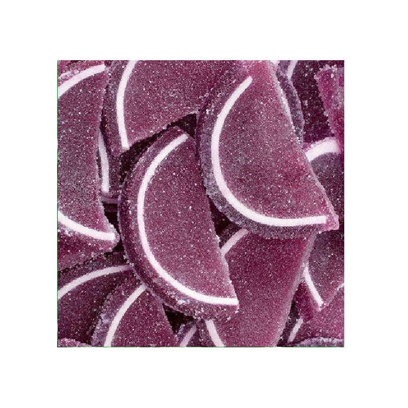 Jelly Fruit Slices - Grape-Half Nuts-Half Nuts