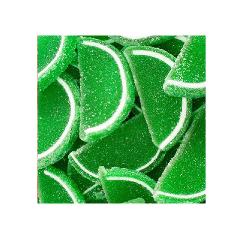 Jelly Fruit Slices - Lime-Half Nuts-Half Nuts