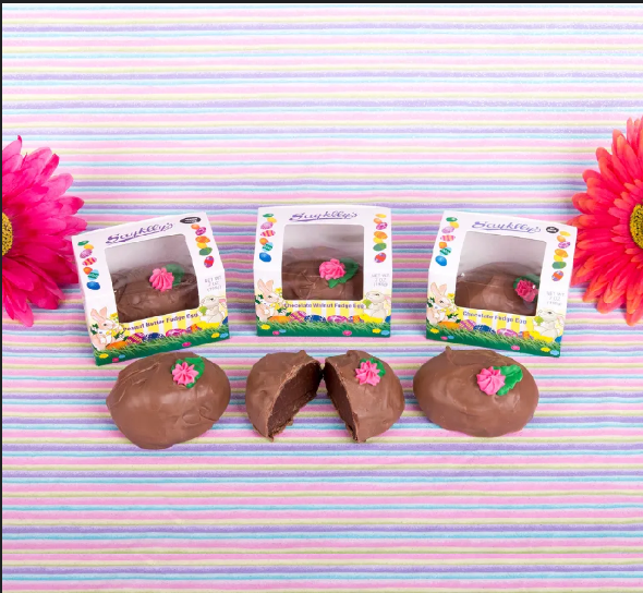 Sayklly's Candies Fudge Eggs-Half Nuts-Sea Salt Caramel-Half Nuts