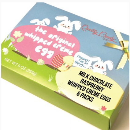 Quality Candy Whipped Creme Eggs - Milk Chocolate-Manufacturer-Maple-Half Nuts