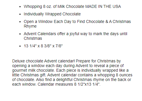 Madelaine Village Toy Shop Advent Calendar-Half Nuts-Half Nuts