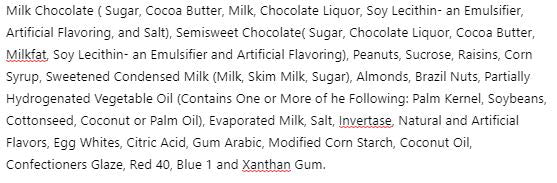 Chocolate Bridge Mix-Manufacturer-Half Nuts