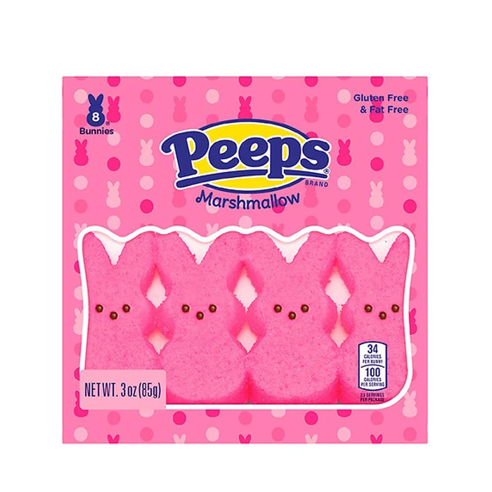 Peeps Marshmallow Bunnies - Pink-Peeps-Half Nuts