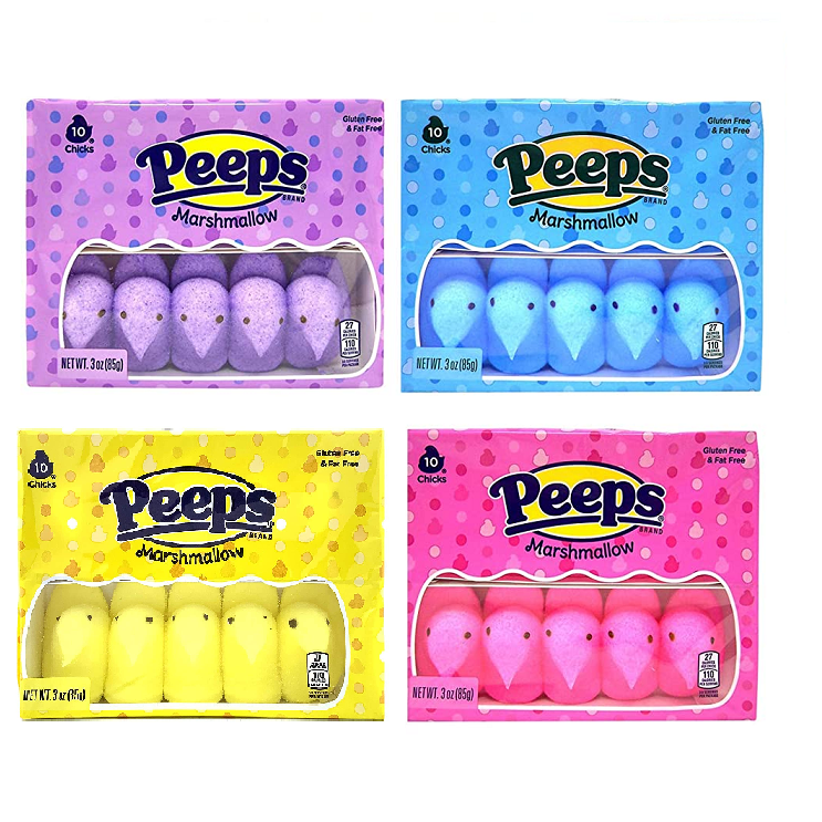 Peeps - Marshmallow Chicks-Peeps-Pink-Half Nuts
