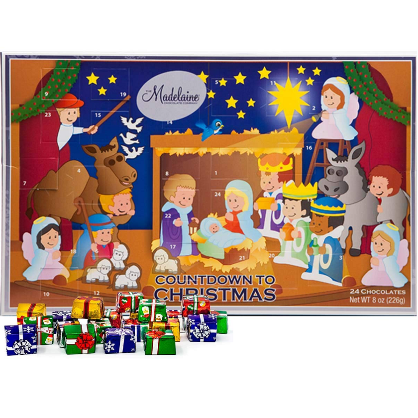Madelaine Chocolate Christmas Pageant Christmas Countdown Advent Calendar-Half Nuts-Half Nuts