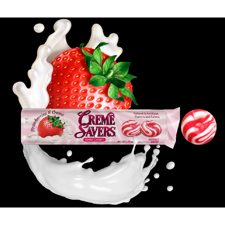 Creme Savers - Strawberry-Half Nuts-Half Nuts