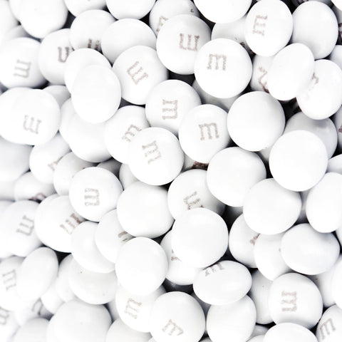 M&Ms - White-Manufacturer-One Pound-Half Nuts