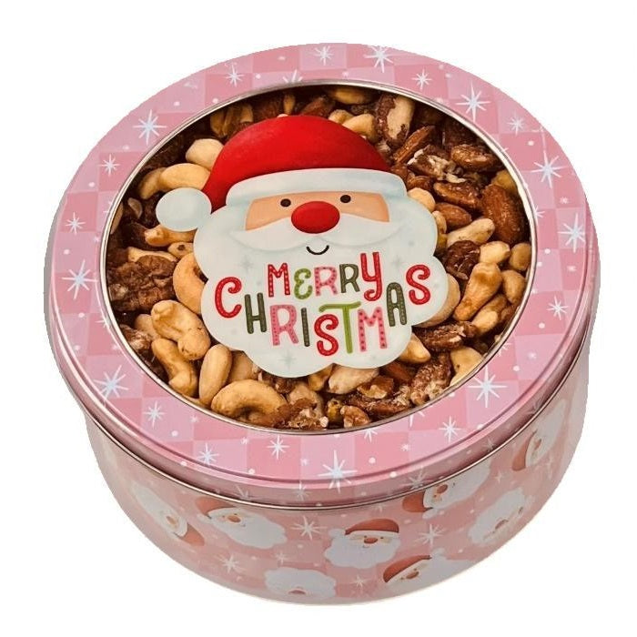 Deluxe Mixed Nuts Gift Tin-Half Nuts-1 lb.-Half Nuts