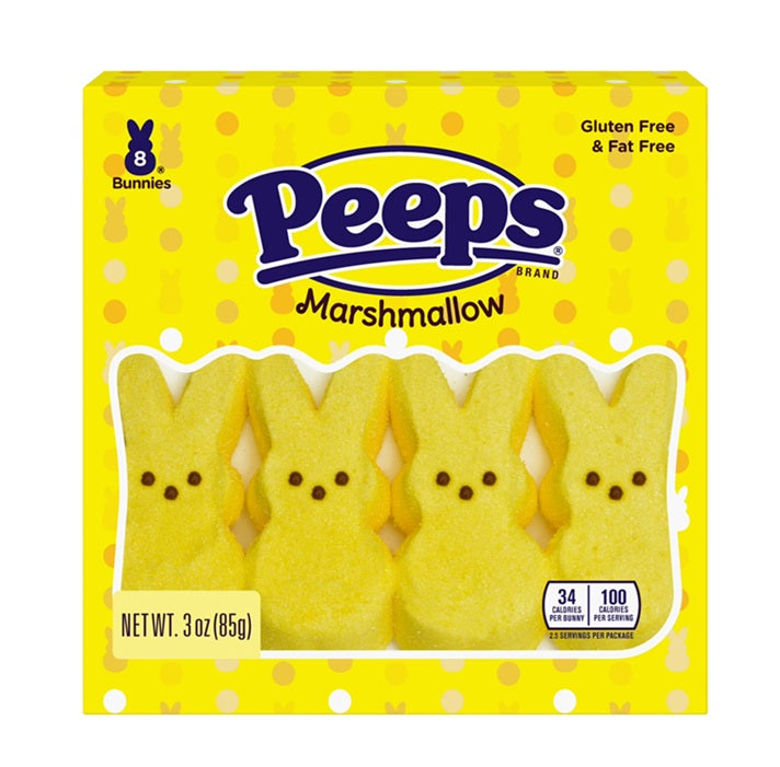 Peeps Yellow Marshmallow Bunnies-Half Nuts-Half Nuts