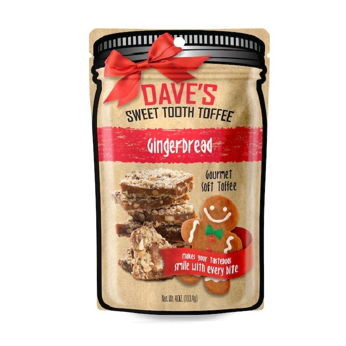 Dave's Sweet Tooth Toffee - Gingerbread-Half Nuts-Half Nuts