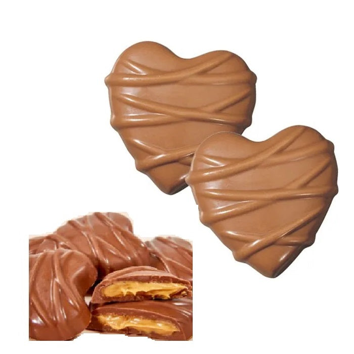 Gertrude Hawk Milk Chocolate Peanut Butter Heart-Half Nuts-Half Nuts