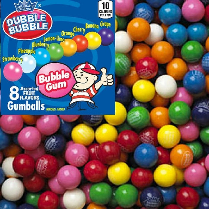Gumballs - Mini, Dubble Bubble (Half Inch)-Manufacturer-Half Nuts