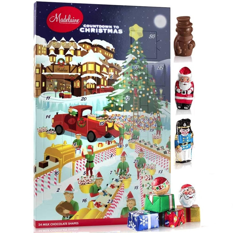 Madelaine Chocolates Santa's Workshop Advent Calendar-Half Nuts-Half Nuts