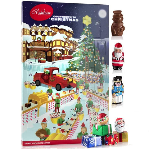 Madelaine Chocolates Santa's Workshop Advent Calendar-Half Nuts-Half Nuts
