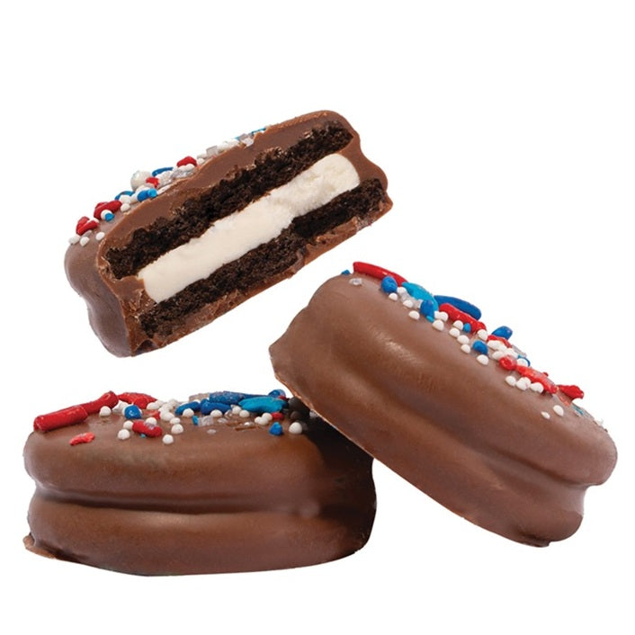 Firecracker Milk Chocolate Double Stuffed Oreo® Cream Filled Cookie 4 pk.-Half Nuts-Half Nuts
