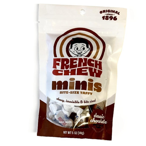 French Chews Minis - Chocolate-Half Nuts-Half Nuts