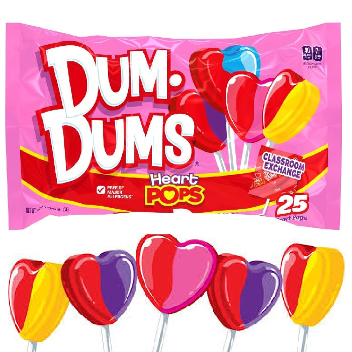 Dum Dum Heart Pops-Half Nuts-Half Nuts