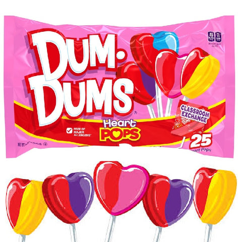 Dum Dum Heart Pops-Half Nuts-Half Nuts