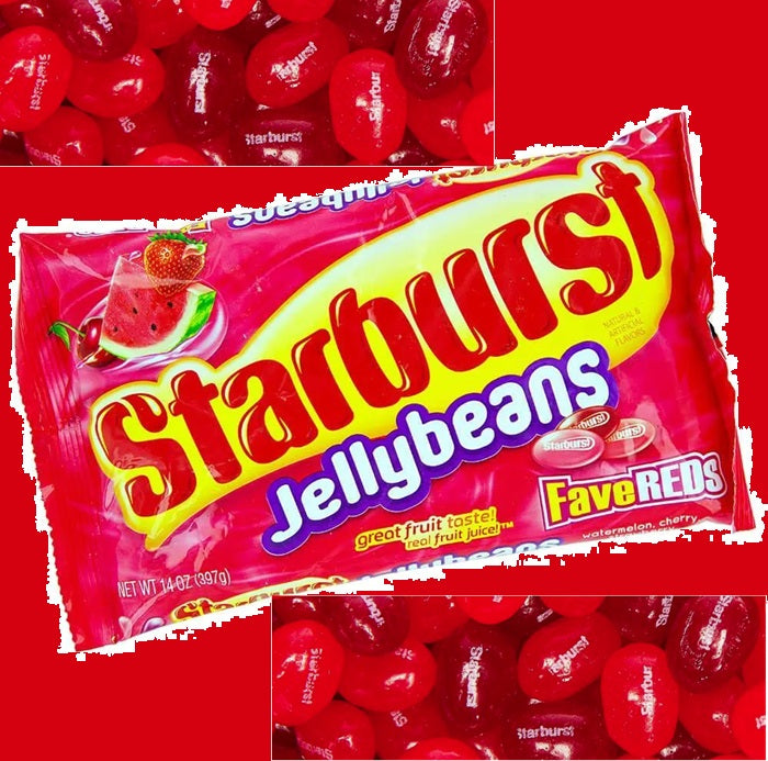 Starburst Fave Reds Jelly beans-Half Nuts-Half Nuts