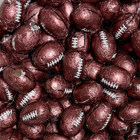 Chocolate Foiled Footballs