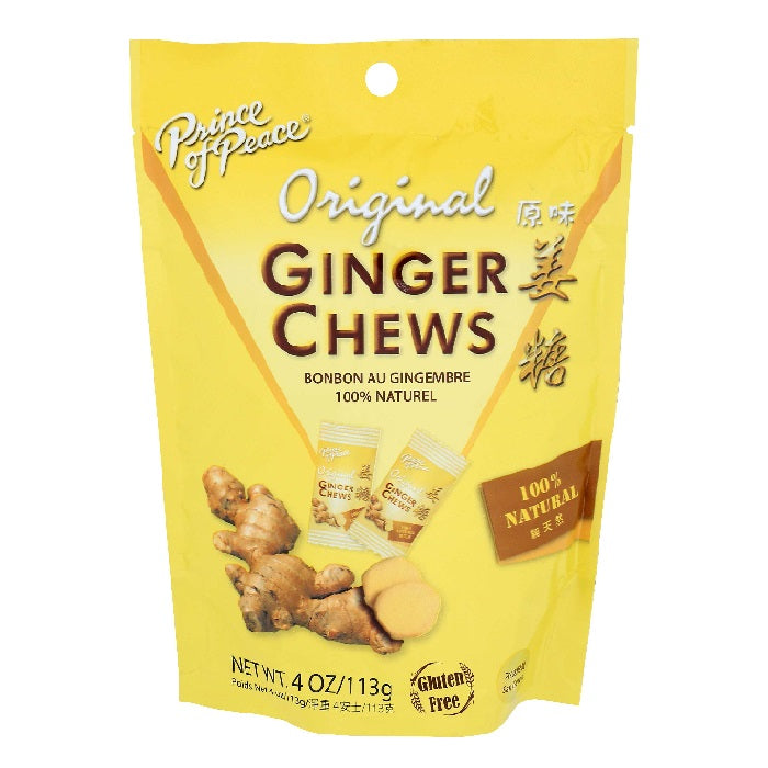 Prince of Peace Original Ginger Chews-Half Nuts-Half Nuts