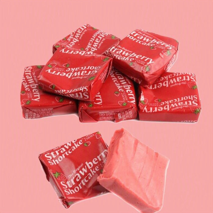 Strawberry Shortcake Taffy Chews