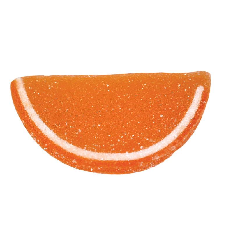 Jelly Fruit Slices - Orange - Half Nuts