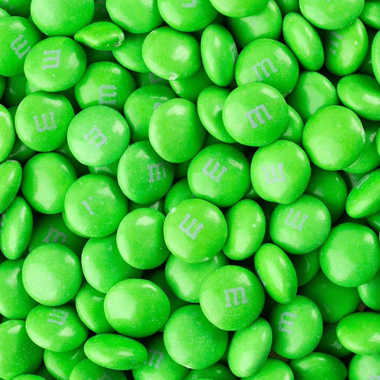 green m and m candy